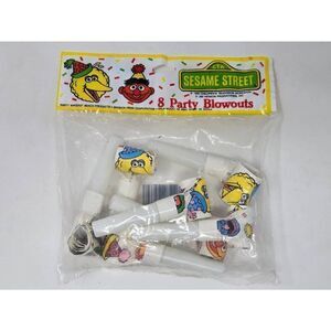 VINTAGE SESAME STREET 7 PARTY BLOWOUTS FAVORS DECORATIONS MISSING 1